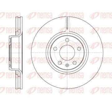 Brzdový kotouč KAWE 6807 10