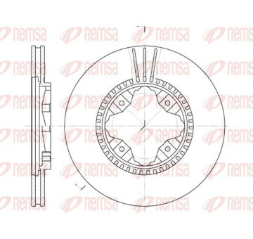 Brzdový kotouč KAWE 6845 10