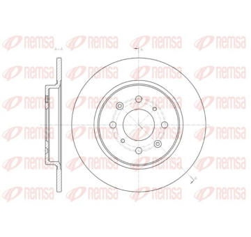 Brzdový kotouč KAWE 61461 00