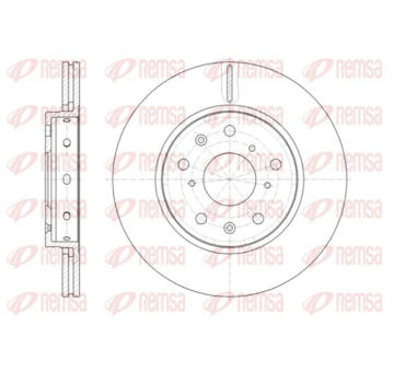 Brzdový kotouč KAWE 61417 10