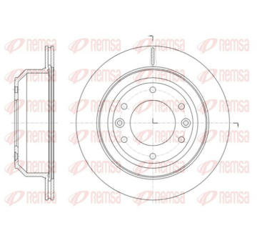 Brzdový kotouč KAWE 61397 10