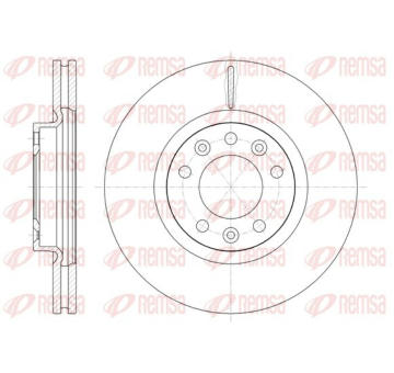 Brzdový kotouč KAWE 61471 10
