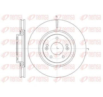 Brzdový kotouč KAWE 61436 10