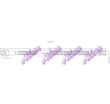 Brzdová hadice KAWE H3559
