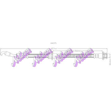 Brzdová hadice KAWE H4371