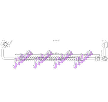 Brzdová hadice KAWE H4775