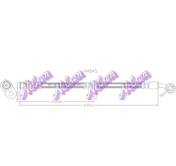 Brzdová hadice KAWE H4845