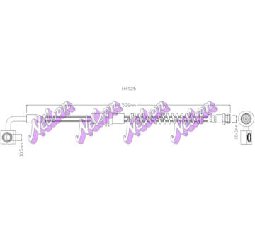 Brzdová hadice KAWE H4925