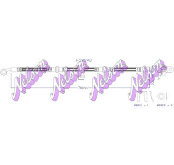 Brzdová hadice KAWE H5284Q