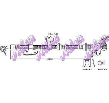 Brzdová hadice KAWE H5379Q
