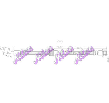 Brzdová hadice KAWE H5813