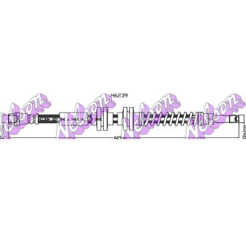 Brzdová hadice KAWE H6239