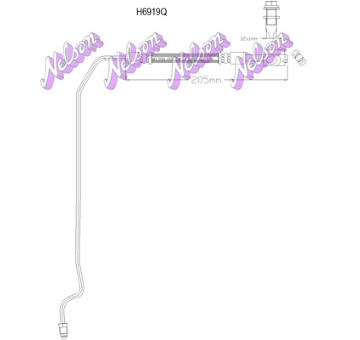 Brzdová hadice KAWE H6919Q