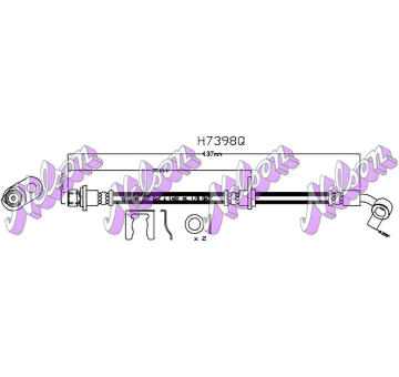 Brzdová hadice KAWE H7398Q