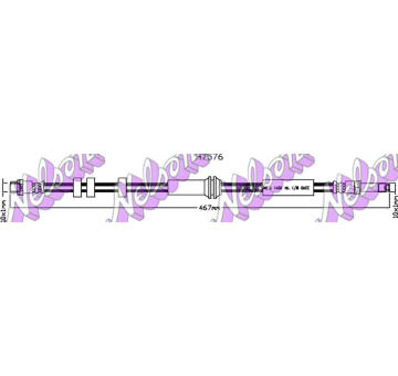 Brzdová hadice KAWE H7576