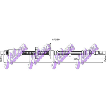 Brzdová hadice KAWE H7589