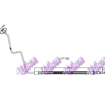 Brzdová hadice KAWE H7781