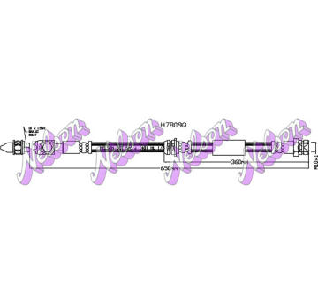 Brzdová hadice KAWE H7809Q