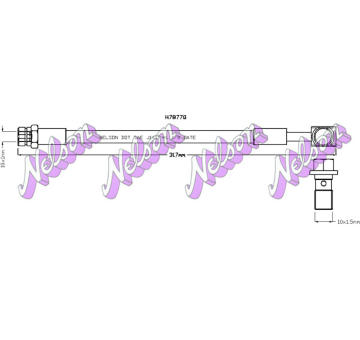 Brzdová hadice KAWE H7877Q