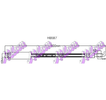Brzdová hadice KAWE H8187