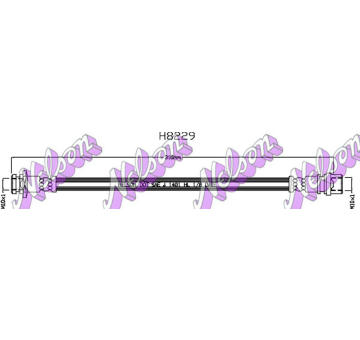 Brzdová hadice KAWE H8229