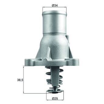 Termostat, chladivo MAHLE TI 260 92