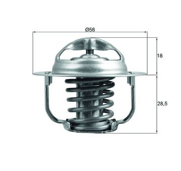 Termostat, chladivo MAHLE TX 201 86D
