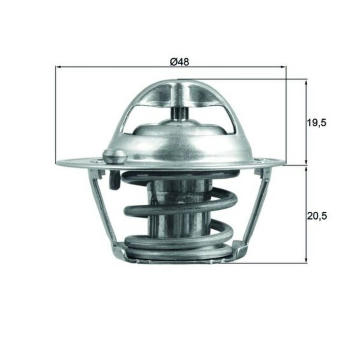 Termostat, chladivo MAHLE TX 204 82D