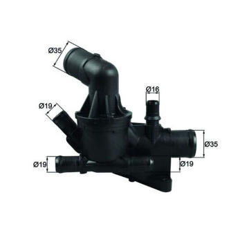 Termostat, chladivo MAHLE TH 54 80