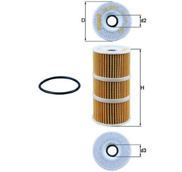 Olejový filtr MAHLE OX 389/1D