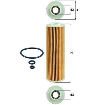 Olejový filtr MAHLE OX 183/5D1