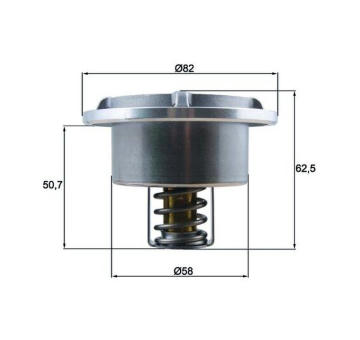 Termostat, chladivo MAHLE THD 6 86