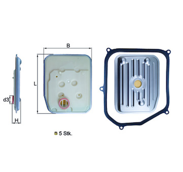 Hydraulický filtr, automatická převodovka MAHLE HX 147KIT
