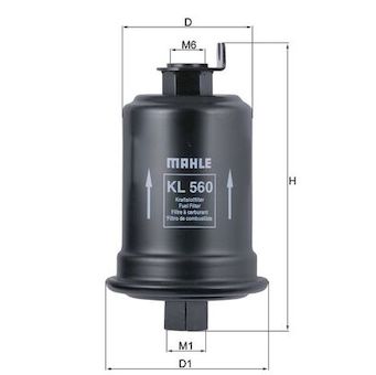palivovy filtr MAHLE ORIGINAL KL 560