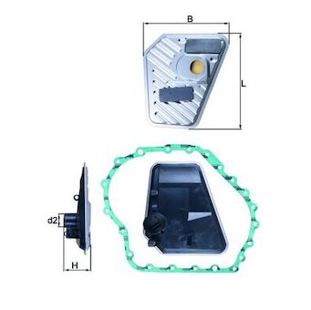 Hydraulický filtr, automatická převodovka MAHLE HX 168D