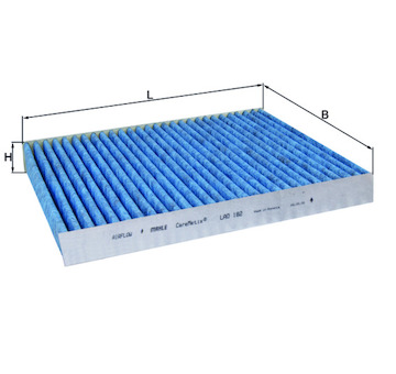 Filtr, vzduch v interiéru MAHLE LAO 182