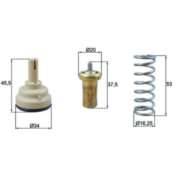 Termostat, chladivo MAHLE TX 181 95D