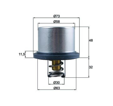 Termostat, chladivo MAHLE THD 5 80