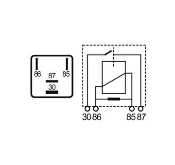 Relé, pracovní proud MAHLE MR 6