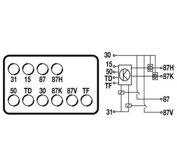 Relé, palivové čerpadlo MAHLE MR 121