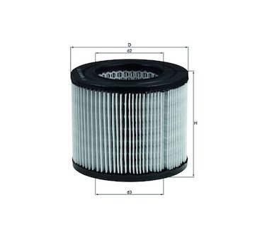 Vzduchový filtr MAHLE LX 162
