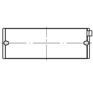 Hlavní ložiska klikového hřídele MAHLE 037 HL 21040 050