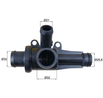 Termostat, chladivo MAHLE TH 45 87