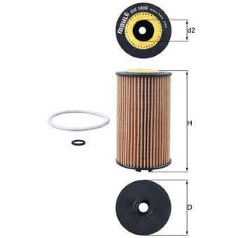 Olejový filter MAHLE OX 1058D