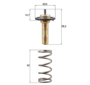 Termostat, chladivo MAHLE TX 265 89D