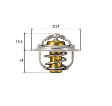 Termostat, chladivo MAHLE TX 212 82D