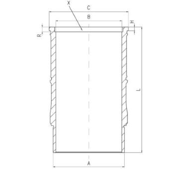 Válcové pouzdro MAHLE 001 LW 00142 000