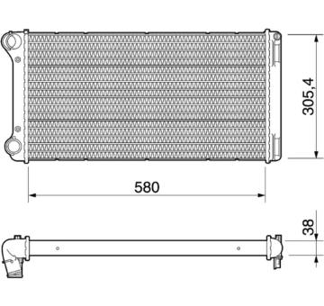 Chladič, chlazení motoru MAHLE CR 1109 000P