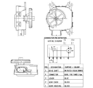 Nastavovací prvek, směšovací klapka MAHLE AA 14 000P