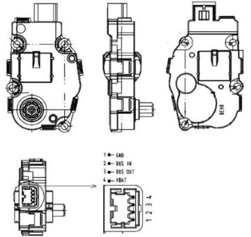 Nastavovaci prvek, smesovaci klapka MAHLE AA 18 000P